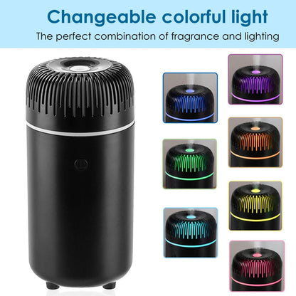 USB Auto-Diffuser für Aromatherapie – Kaltnebel Mini Diffuser für Auto, Zuhause und Büro (Schwarz)