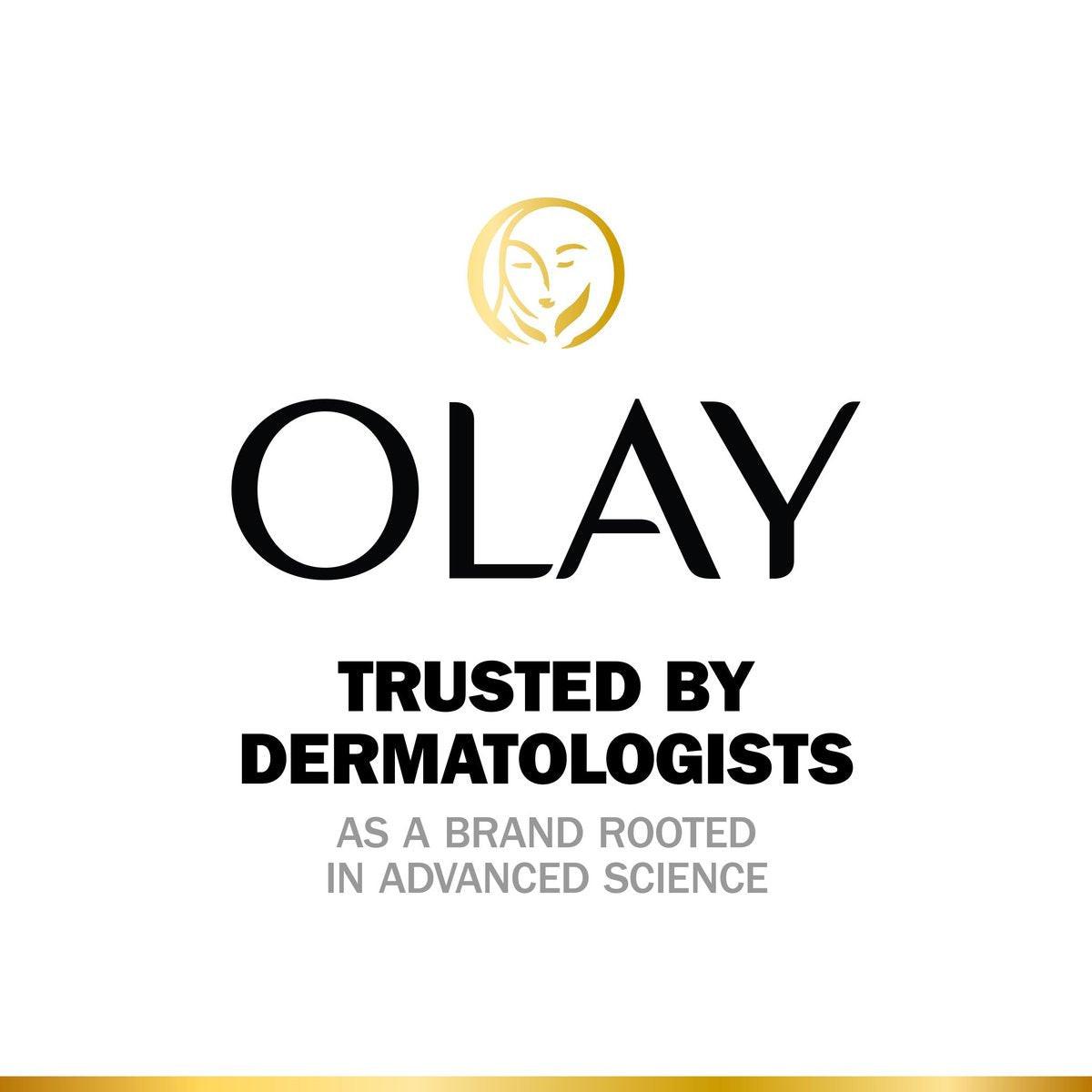 Olay Aufhellende Augencreme mit Vitamin C – Feuchtigkeitsspendende Augenpflege gegen dunkle Augenringe und fahle Haut, mit Peptiden und Vitamin B3, 0,5 oz