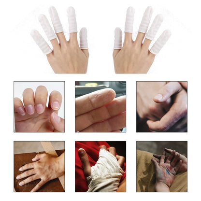 acDesign 300 Fingerlinge Latex Groß Weiß – Fingerkuppenschutz für verletzte Finger, rissige Haut & Sport