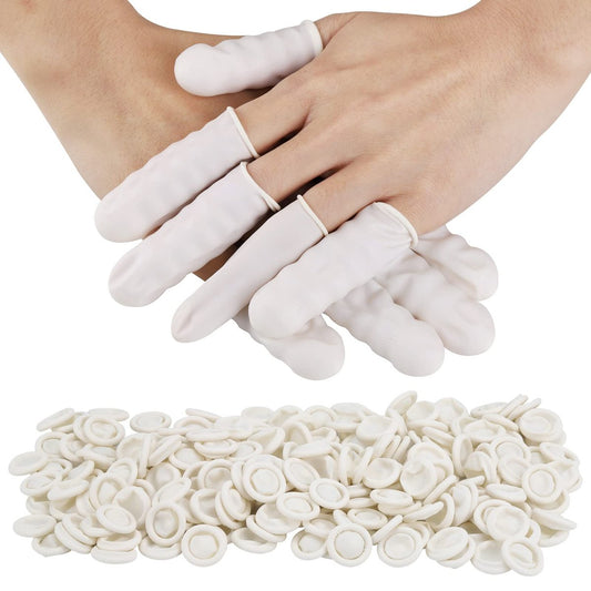 acDesign 300 Fingerlinge Latex Groß Weiß – Fingerkuppenschutz für verletzte Finger, rissige Haut & Sport