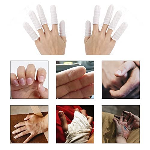 acDesign 300 Fingerlinge Latex Groß Weiß – Fingerkuppenschutz für verletzte Finger, rissige Haut & Sport