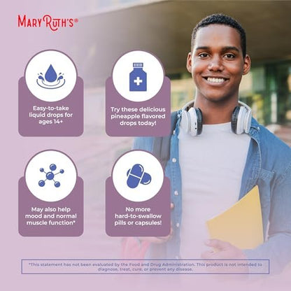 MARYRUTH'S Vitamin D3 Liquid Drops | Megadosis 4000 IE | USDA Bio Flüssiges Vitamin D Spray für Erwachsene & Kinder | Immunsystem & Knochengesundheit | Vegan | Glutenfrei | Nicht-GVO | 30 Portionen