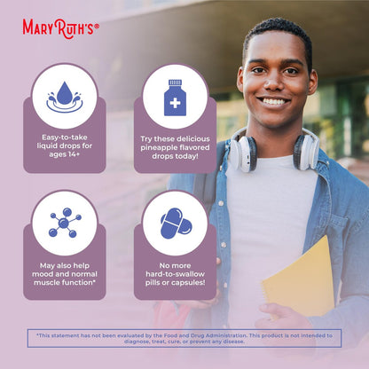 MARYRUTH'S Vitamin D3 Liquid Drops | Megadosis 4000 IE | USDA Bio Flüssiges Vitamin D Spray für Erwachsene & Kinder | Immunsystem & Knochengesundheit | Vegan | Glutenfrei | Nicht-GVO | 30 Portionen