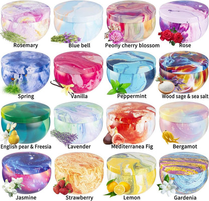 Howemon 16er Set Duftkerzen für Zuhause, Entspannung, Stressabbau, Aromatherapie – Natürliches Sojawachs und Duft – Geschenke für Frauen, Mama, beste Freundin, Ehefrau, Geburtstag