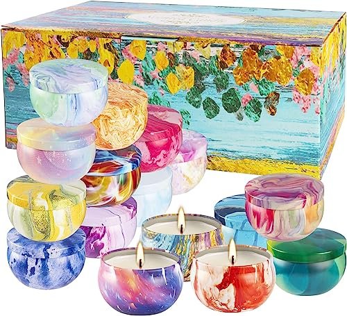 Howemon 16er Set Duftkerzen für Zuhause, Entspannung, Stressabbau, Aromatherapie – Natürliches Sojawachs und Duft – Geschenke für Frauen, Mama, beste Freundin, Ehefrau, Geburtstag