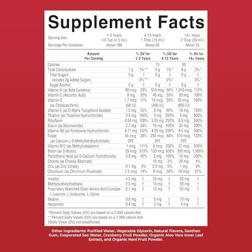 MARYRUTH'S Flüssiges Multivitamin für Frauen, Männer & Kinder | Vitamin A C D E B6 B12 Biotin Zink | Immunsystem | Energiestoffwechsel | 15+ Nährstoffe | Vegan | Ohne Gentechnik | Glutenfrei | Zuckerfrei | 15 Portionen