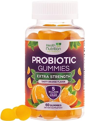 Probiotische Gummibärchen für Frauen & Männer – Hochwertige Multi-Stamm-Probiotika für Darm- & Verdauungsgesundheit, gegen gelegentliche Blähungen – Tägliches Acidophilus-Präparat – 60 Gummibärchen