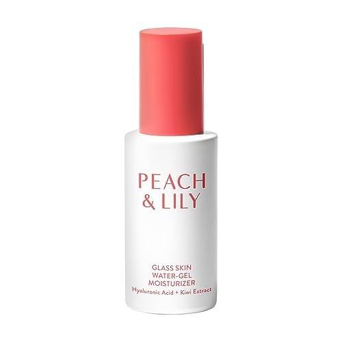 Peach & Lily Glass Skin Water-Gel Feuchtigkeitscreme – Leichte, ölfreie Gesichtscreme mit Hyaluronsäure, Kamille, Kiwi & Pfirsich – Vegan & tierversuchsfrei – Koreanische Beauty 1,69 oz