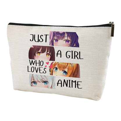 Anime-Fan Make-up-Tasche – Geschenk für Mädchen, die Anime lieben, Reise-Kosmetiktasche