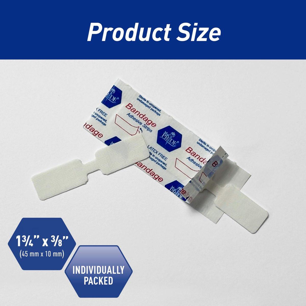 MED PRIDE Butterfly Wundverschlussstreifen – 100 sterile, hypoallergene, latexfreie Pflaster für Schnitte und Verletzungen (Medium)