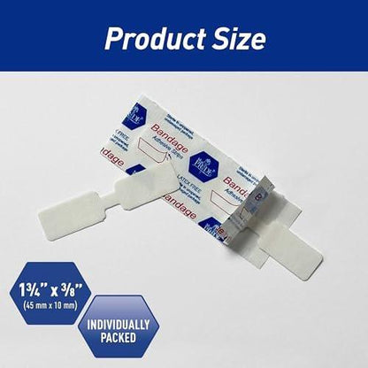 MED PRIDE Butterfly Wundverschlussstreifen – 100 sterile, hypoallergene, latexfreie Pflaster für Schnitte und Verletzungen (Medium)