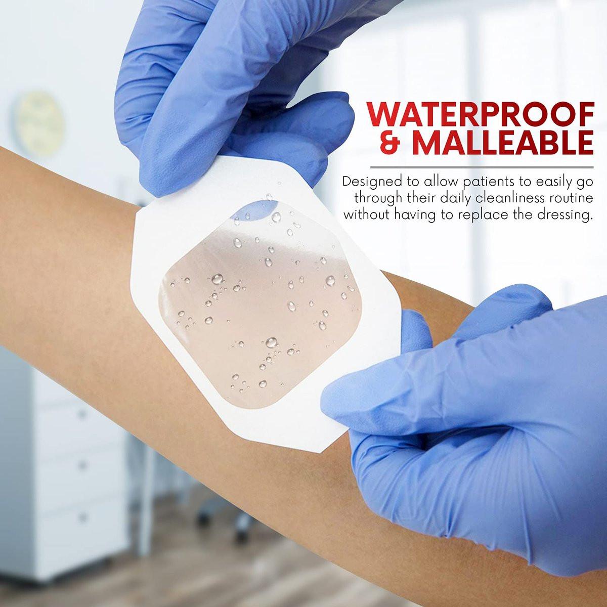 HEALQU Transparente Wundauflage 2,3" x 2,7" (20er Pack) – Wasserdichte, atmungsaktive PU-Folie für postoperative Pflege, IV-Schutz, Tattoo-Nachsorge