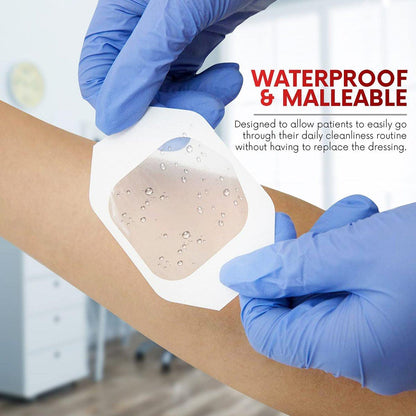 HEALQU Transparente Wundauflage 2,3" x 2,7" (20er Pack) – Wasserdichte, atmungsaktive PU-Folie für postoperative Pflege, IV-Schutz, Tattoo-Nachsorge