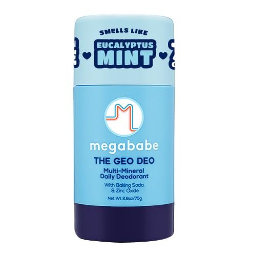 Megababe Daily Deodorant – Der Geo Deo mit 72-Stunden-Geruchsschutz, Multimineralien, aluminiumfrei, natürlich, 2,6 oz