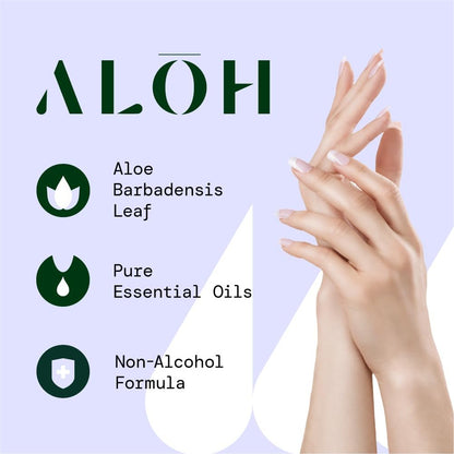 ALŌH Sweet Orange Bergamot + Aloe Handreinigungstücher - 3er-Pack mit 20 Tüchern (60 Tücher) - Für unterwegs - Für Kinder und Erwachsene