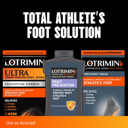 Lotrimin Ultra Fußpilz Creme mit No-Touch-Applikator, 1-Wochen-Behandlung, verschreibungspflichtige Stärke, Butenafinhydrochlorid 1%, 20 g