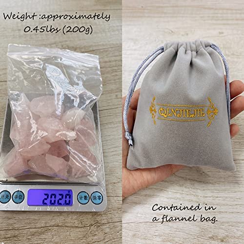 QINJIEJIE Amethyst Rohkristalle, rohe natürliche Heilsteine, große 1" Bulk raue Quarzsteine zum Polieren, Tumbler, Cabbing, Brunnen Dekoration, Wicca Reiki Steine