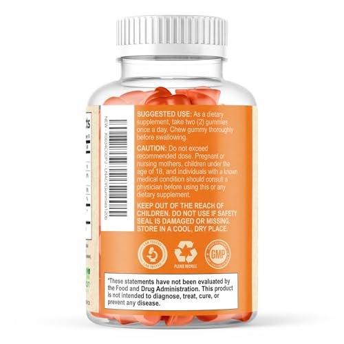 Apfelessig Gummies ohne Zucker - Max Stärke ACV Gummivitamine - Vitamin B12 & Die Mutter - Stoffwechsel & Energie Unterstützung - Vegane Apfelessig Gummis - Non-GMO - 120 Gummis