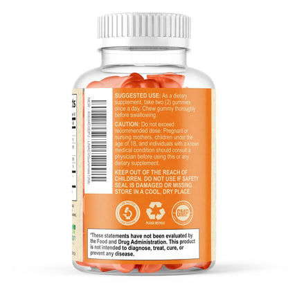 Apfelessig Gummies ohne Zucker - Max Stärke ACV Gummivitamine - Vitamin B12 & Die Mutter - Stoffwechsel & Energie Unterstützung - Vegane Apfelessig Gummis - Non-GMO - 120 Gummis