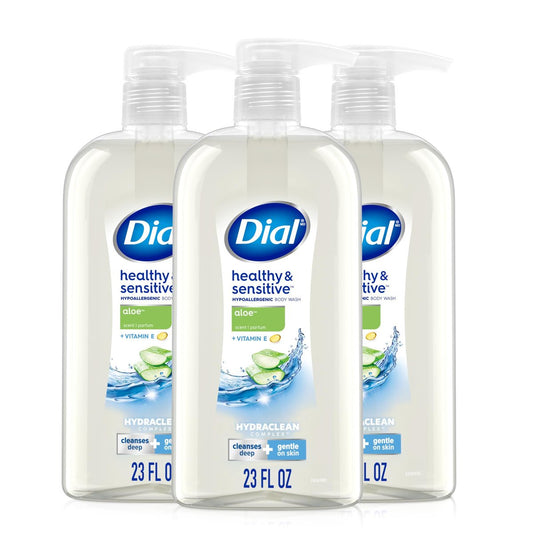 Dial Duschgel Healthy & Sensitive Aloe Duft, 23 fl oz, 3er-Pack
