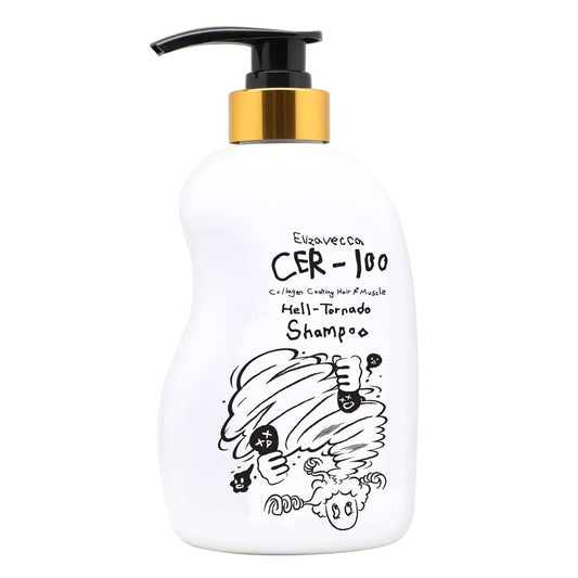 Elizavecca CER-100 Collagen Coating Hair A+ Muscle Hell-Tornado Shampoo 500ml – K-Beauty Shampoo für fettiges Haar und Kopfhaut
