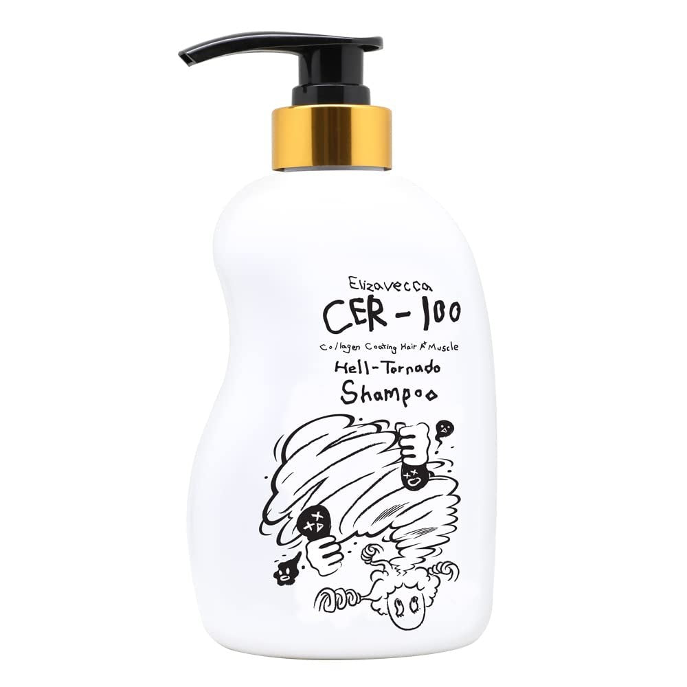 Elizavecca CER-100 Collagen Coating Hair A+ Muscle Hell-Tornado Shampoo 500ml – K-Beauty Shampoo für fettiges Haar und Kopfhaut