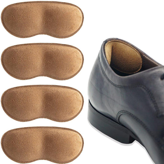 Dr.Foot Fersenschutz-Einlagen für Damen und Herren, selbstklebende Fersenpolster verhindern Rutschen, Reiben, Blasen, Fußschmerzen und verbessern die Passform – 2 Paar (Braun)
