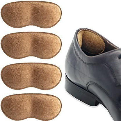 Dr.Foot Fersenschutz-Einlagen für Damen und Herren, selbstklebende Fersenpolster verhindern Rutschen, Reiben, Blasen, Fußschmerzen und verbessern die Passform – 2 Paar (Braun)
