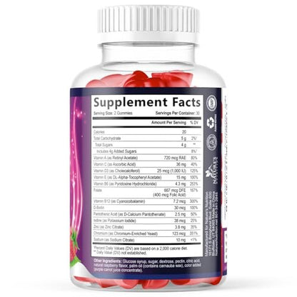 Multivitamin für Männer – Tägliche Vitamin-Gummis mit Vitamin D, B-Vitaminen, Zink & mehr – Unterstützung für Energie, Gedächtnis, Fokus und Immunsystem – 13 essentielle Vitamine & Mineralstoffe – 60 Kapseln