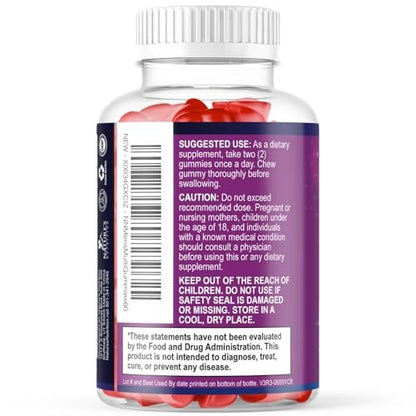 Multivitamin für Männer – Tägliche Vitamin-Gummis mit Vitamin D, B-Vitaminen, Zink & mehr – Unterstützung für Energie, Gedächtnis, Fokus und Immunsystem – 13 essentielle Vitamine & Mineralstoffe – 60 Kapseln
