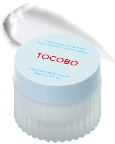 TOCOBO Multi Ceramide Cream 50ml – Feuchtigkeitscreme mit Ceramiden, Koreanische Hautpflege, Natürliche Inhaltsstoffe, Für empfindliche Haut, Vegan & Tierversuchsfrei