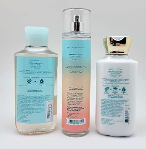 Bath & Body Works Midsummer Dream 3-teiliges Set – Duschgel, Duftnebel und Körperlotion