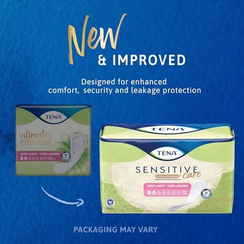 TENA Sensitive Care Extra Coverage Damenbinde sehr leicht lang 9" L 54291, 50 Stück