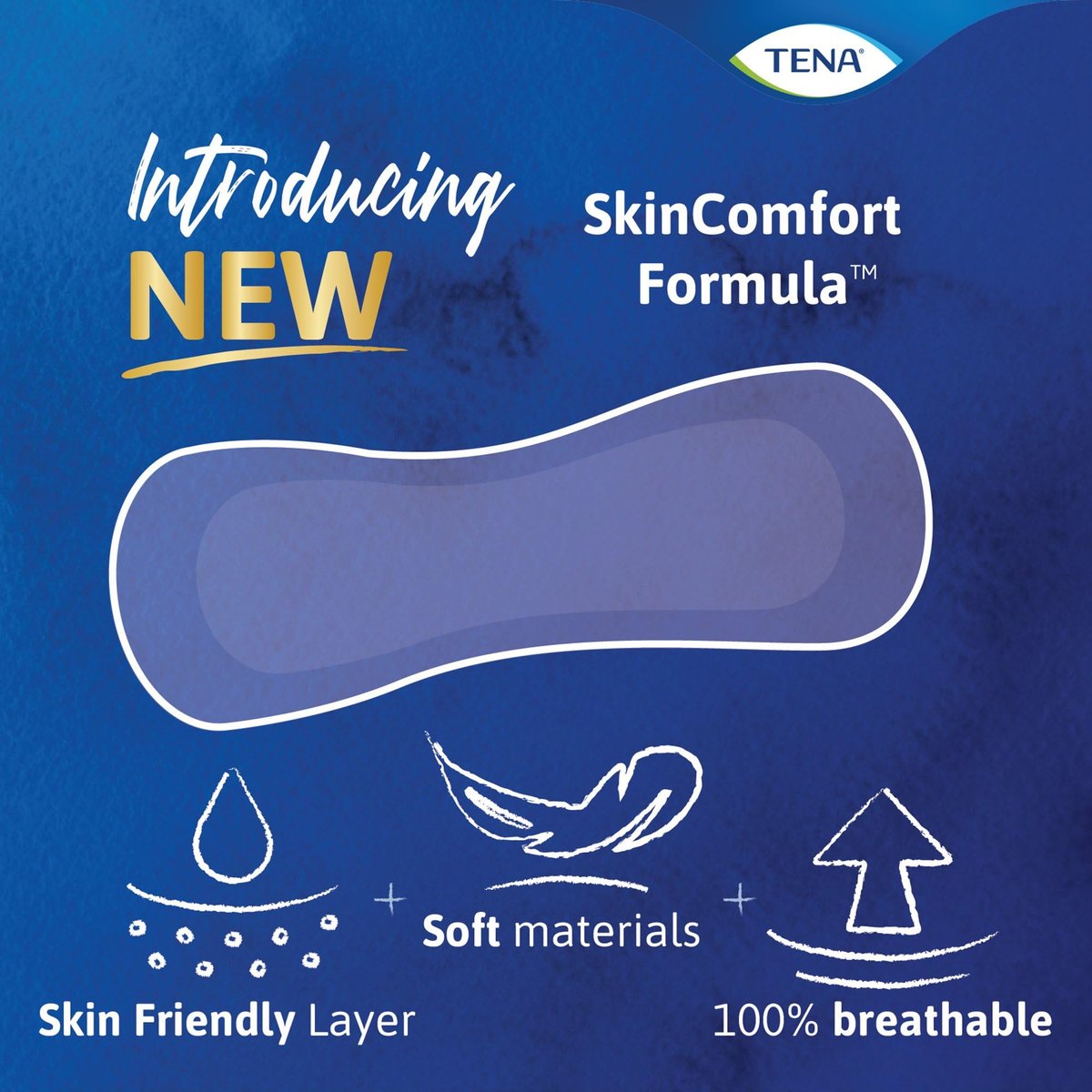 TENA Sensitive Care Extra Coverage Damenbinde sehr leicht lang 9" L 54291, 50 Stück