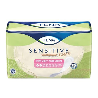 TENA Sensitive Care Extra Coverage Damenbinde sehr leicht lang 9" L 54291, 50 Stück