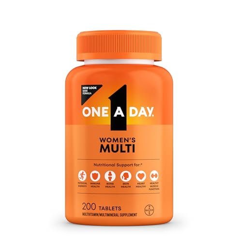 One A Day Multivitamin für Frauen – Tägliche Vitamine mit Biotin, Calcium, Folsäure, Eisen & Zink, Komplette Frauenvitamine, 200 Stück