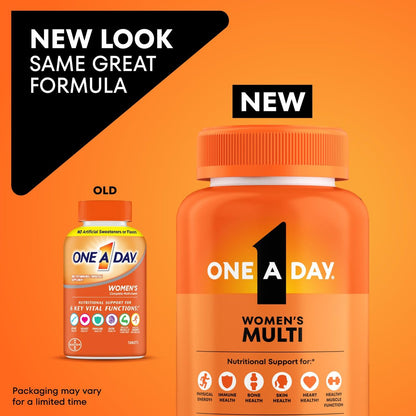 One A Day Multivitamin für Frauen – Tägliche Vitamine mit Biotin, Calcium, Folsäure, Eisen & Zink, Komplette Frauenvitamine, 200 Stück