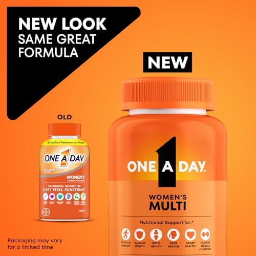 One A Day Multivitamin für Frauen – Tägliche Vitamine mit Biotin, Calcium, Folsäure, Eisen & Zink, Komplette Frauenvitamine, 200 Stück