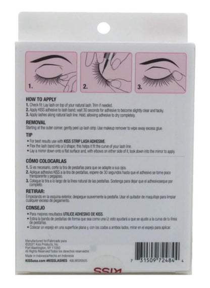 Kiss So Wispy Pompadour Wimpern 5 Paar (3er Pack) – Voluminöse Fake Lashes für einen atemberaubenden Look