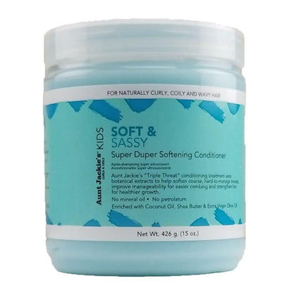 Aunt Jackie’s Kinder Haarprodukte Set – 5 Produkte in Originalgröße für einfacheres Kämmen, Styling & Pflege – Mit natürlichen Kräuter- & Pflanzeninhaltsstoffen (12 oz, 15 oz, 8 oz)