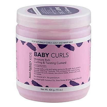 Aunt Jackie’s Kinder Haarprodukte Set – 5 Produkte in Originalgröße für einfacheres Kämmen, Styling & Pflege – Mit natürlichen Kräuter- & Pflanzeninhaltsstoffen (12 oz, 15 oz, 8 oz)