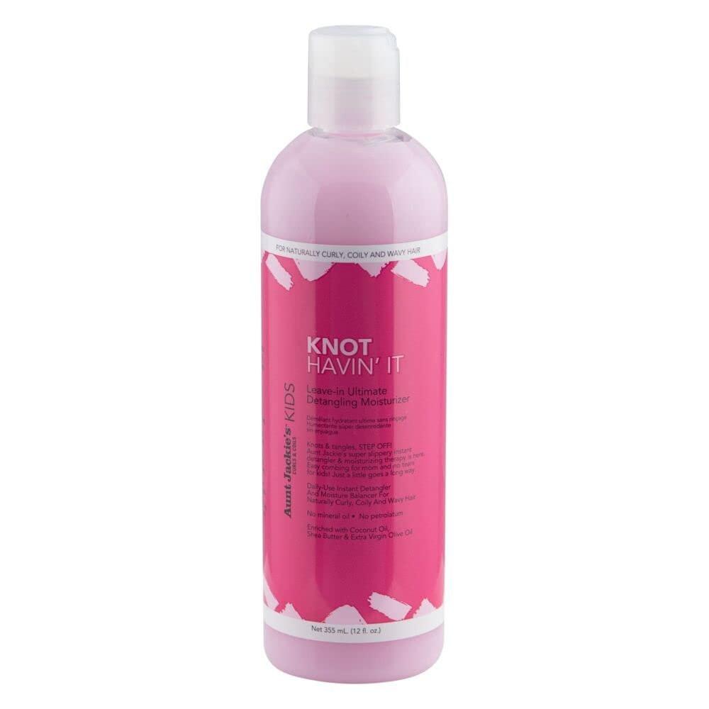 Aunt Jackie’s Kinder Haarprodukte Set – 5 Produkte in Originalgröße für einfacheres Kämmen, Styling & Pflege – Mit natürlichen Kräuter- & Pflanzeninhaltsstoffen (12 oz, 15 oz, 8 oz)