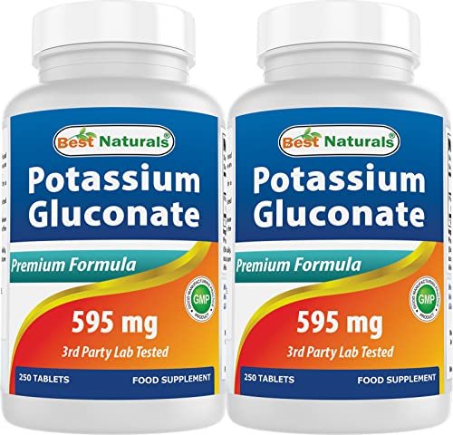 Best Naturals Kaliumgluconat 595 mg, 250 Tabletten (2er-Pack)