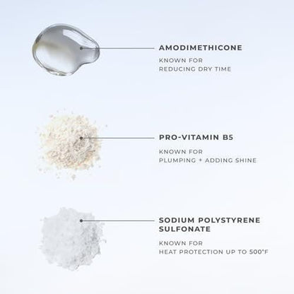 XMONDO Hair Forcefield Heat Shield – Hitzeschutz für bis zu 260°C, verkürzt die Trockenzeit, für Glanz und Geschmeidigkeit, 240 ml