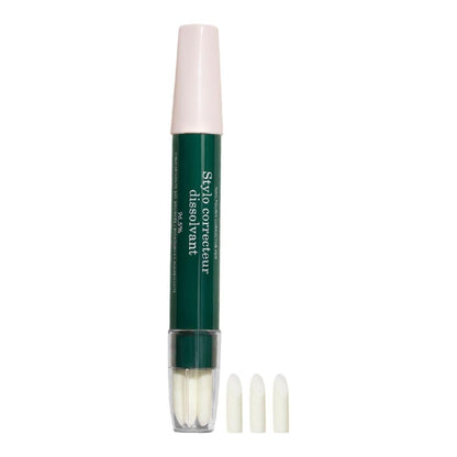 Manucurist Nagellack-Korrekturstift – Acetonfreier, biologisch abbaubarer Nagellackentferner-Stift mit 3 austauschbaren Spitzen – Transparent