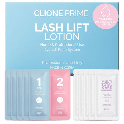 CLIONE PRIME Korean Lash Lift Lotion – Wimpernlotion für Wimpernlifting & Brow Lamination, für Zuhause und Profis