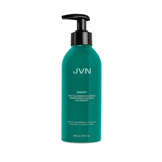 JVN Embody Volumizing Shampoo 10 Fl Oz – Farbloses, klärendes Shampoo gegen Rückstände, für mehr Fülle, Feuchtigkeit und Glanz – Für Frauen und Männer, silikon- und sulfatfrei