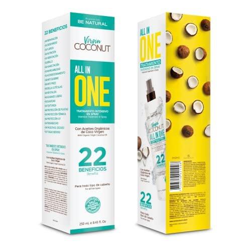 PLACENTA LIFE BE NATURAL VIRGIN COCONUT ALL IN ONE 22 Vorteile - Intensivbehandlung im Spray mit Bio-nativem Kokosöl - Für alle Haartypen (250 ml)