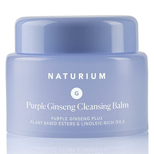 Naturium Purple Ginseng Cleansing Balm Plus – Pflanzliche Ester & Linolreiche Öle, Glättendes Gesichtsreinigungsöl, 88,7 ml