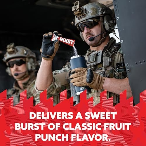 HOIST Electrolyt-Getränkepulver-Sticks – Schnelle Rehydrierung, Militär-Hydratationsformel – Fruchtpunsch (12 Einzelpackungen)